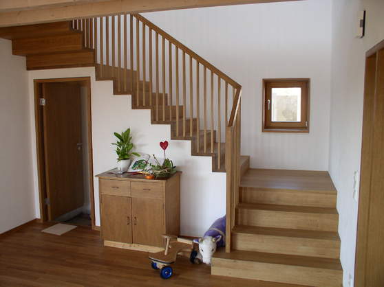 Faltwerktreppe in Eiche
