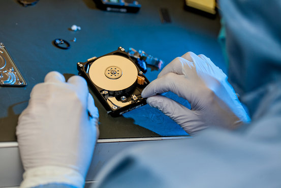 Reparatur nach Defekt an Festplatte