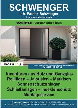 Schreinerei me. Patrick Schwenger Meisterbetrieb Abbildung Nr. 1