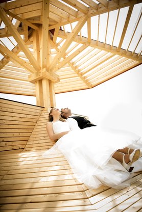 Sonnenschirm und Relaxliege