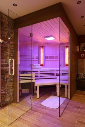 Sauna mit Infrarottechnik