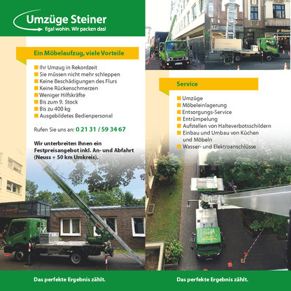 Moebelaufzug Leistungen