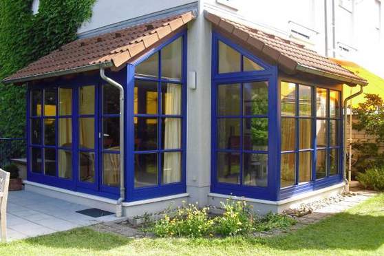 Verkleidung eines Wintergartens mit Aluminium