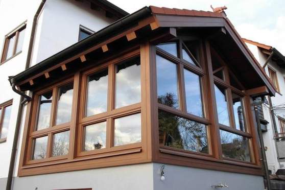 Verkleidung eines Wintergartens mit Aluminium