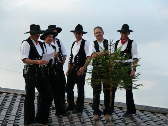 Hebauf bzw. Richtfest