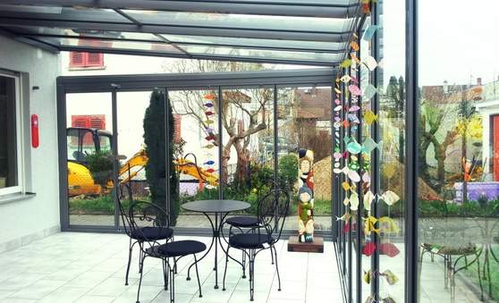 Glashaus verlaengert die Terrassensaison