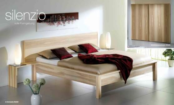 Bett SILENZIO in Kernesche Weissoel