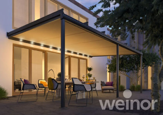 Terrazza Orginale mit Beschattung und LED Bel