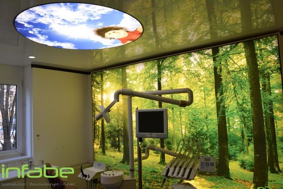 Licht- Motivdecken und Wandbespannung - Zahna