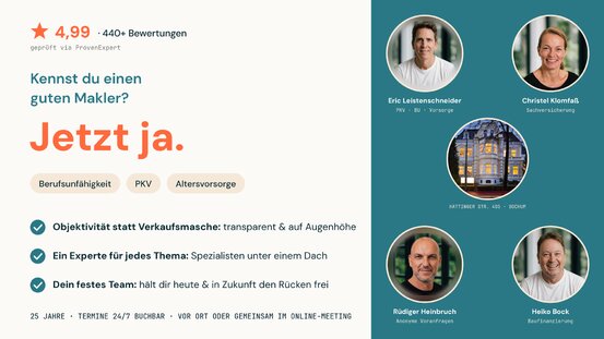 Leistenschneider - ungebundener Versicherungsmakler und unabhängiger Honorar-Finanzanlagenberater Abbildung Nr. 1