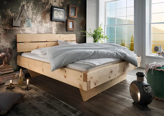 Massivholz Bett