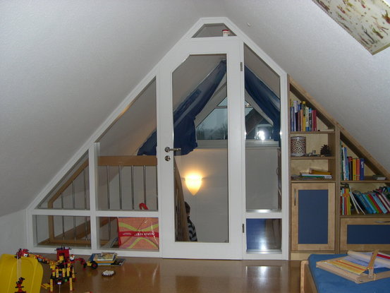 Trennwand zum Dachgeschoss