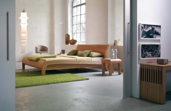 dormiente Massivholzbett Beluga