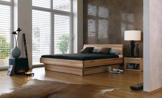 dormiente Massivholzbett Morell