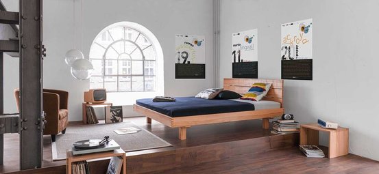 dormiente Massivholzbett Plain