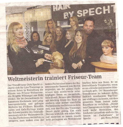 Von Weltmeistern trainiert