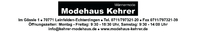 Logo der Firma Modehaus Kehrer GmbH & Co. KG