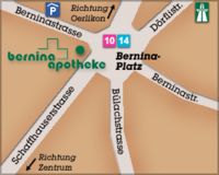 Weiteres Logo der Firma Bernina-Apotheke