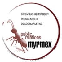 Logo der Firma MYRMEX public relations