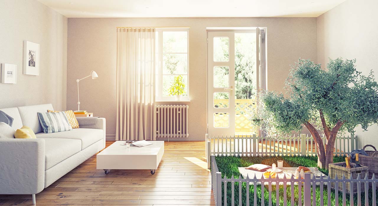 picnic in a home interior